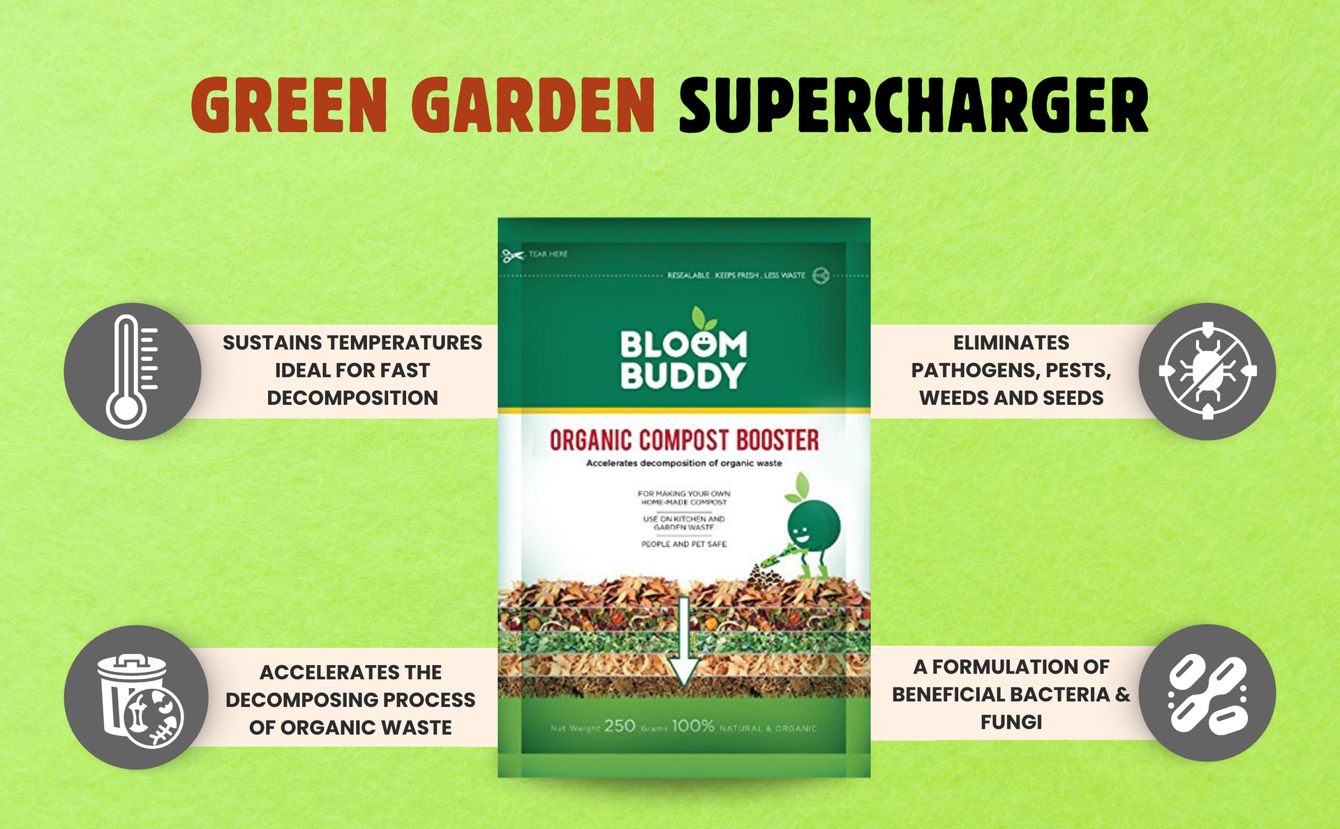BLOOMBUDDY Organic Compost Booster (250 g) (1)
