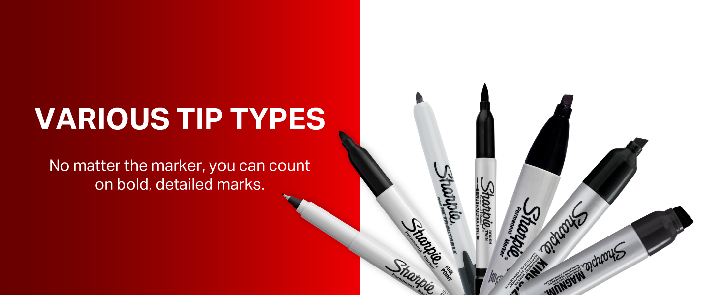 Sharpie Permanent Markers, Bulk Set, Fine Tip Markers, For Plastic, Metal, Wood, And More, Black, 36 Count