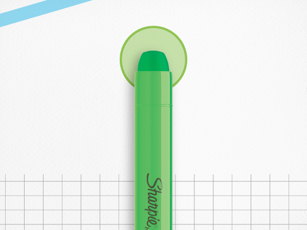 Sharpie Tank Highlighters, Chisel Tip, Fluorescent Yellow, 12 Count