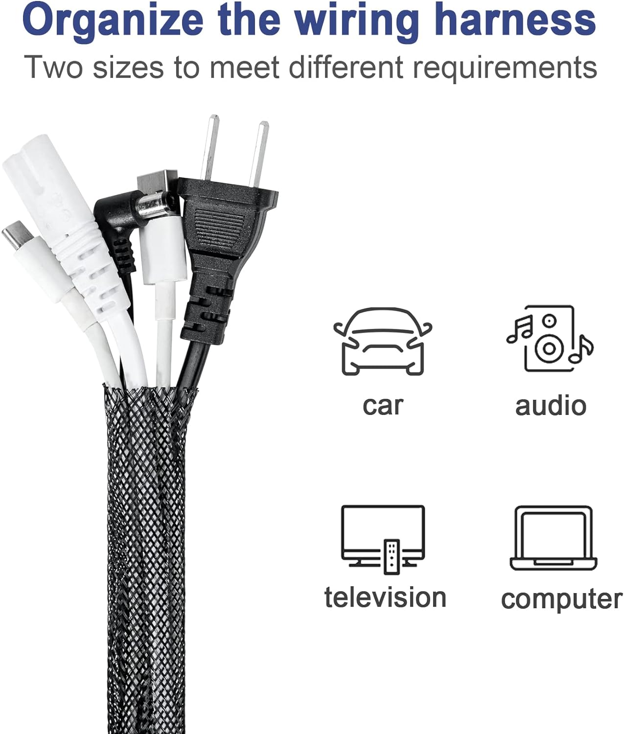 Rpi shop - 5 Meters Polyester Braided Sleeve, Nylon Braided sleeve, braided expandable sleeve for good wire protection, 5 Different Size(3mm, 4mm, 6mm, 8mm, 10mm) Each 1 Meter Color Black