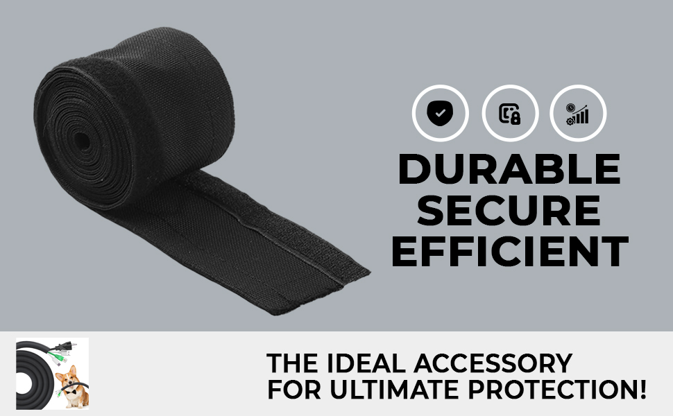 HASTHIP Cable Sleeve 6.6ft Nylon Wire Protector 70mm Cuttable Hook Loop