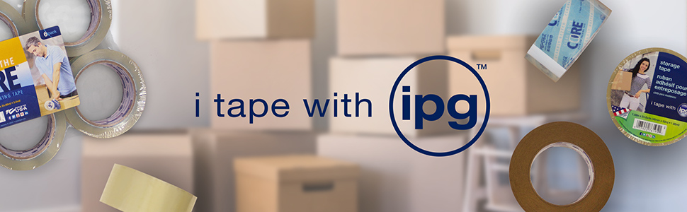 IPG Moving Tape, 1.88" x 54.6 yd, Clear (6-Pack)