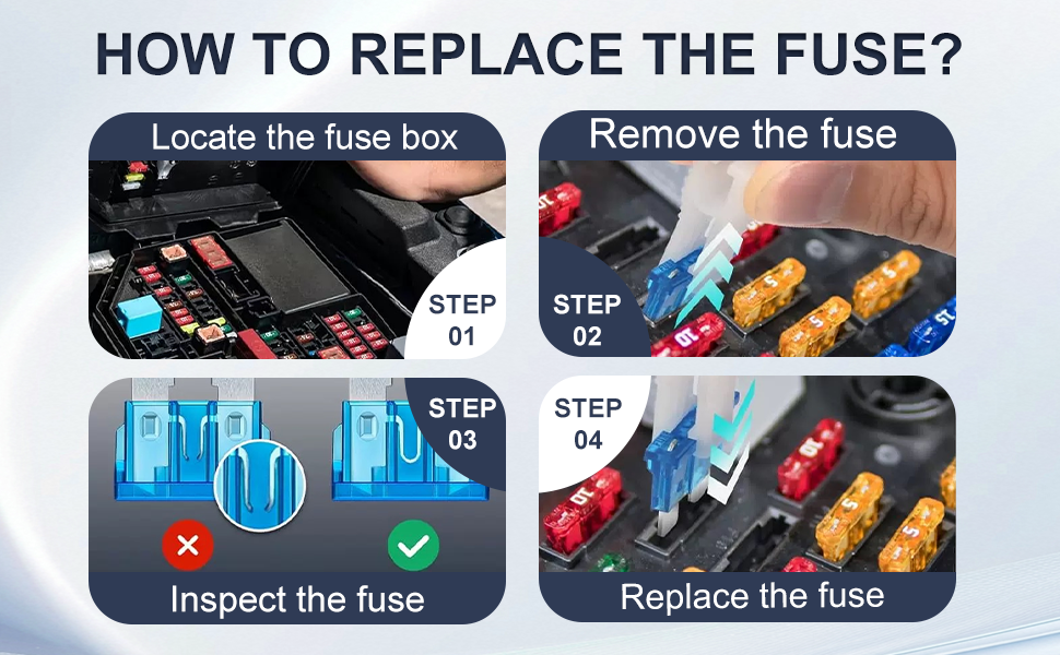 180PCS Car Fuse Set Kit with Puller and Fuse Wire – Mini, Standard, Micro Blade Fuses Assortment (2A 3A 5A 7.5A 10A 15A 20A 25A 30A 35A 40A) for Auto, Truck, SUV, RV, Boat, Motorcycle