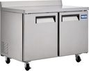 Kratos Commercial Refrigerator, 2 Door 48" Worktop Refrigerator (67K-308)