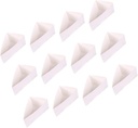 20pcs Triangular Cake Wrapping Boxes Recyclable Cupcake Holder Simple Bakery Wrapping Box