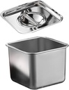 PRETYZOOM Stainless Steel Flavor Cup Spice Container Dry Food Storage Containers Condiment Jar
