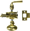 Deltana SDL980U3-UNL Solid Brass Storm Door Latch with Rectangular Rose
