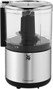 WMF Küchenminis Chopper, Cromargan Mat, Space-Saving Multi-Purpose Chopper with One Hand, Removable Container (0.3 L) 65 W