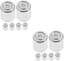Generic 12pcs Microwave Cap Replacement Parts Light Grey Crimp Cap for Microwave Ovens Compatible Major Brands Easy Installation Compact Design for Enhanced Performance