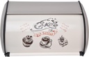 Large Capacity Bread Box Bin with Cute Pattern and Roll Top Door, Ideal Bread Storage for Household Bakery