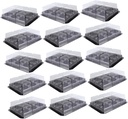 Sturdy Aesthetically Pleasing Moon Cake Boxes 50pcs Mini Cupcake Container