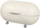 OUNONA Metal Bread Storage Box White Bread Container Kitchen Countertop Storage