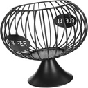 ABOOFAN Coffee Storage Basket Holder Wire Snacks Organizer Capsules Rack White Iron Basket
