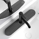 Dreatim Kitchen Faucet Absorbent Mat - Diatomite Stone Sink Tray, Quick Drying, Modern Design - Durable Faucet Drip Mat for Kitchen Sink and Bathroom Counter [17.7" x 3.9", Dark Grey]
