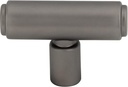 Top Knobs Clarence T-Knob 2 Inch Ash Gray