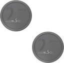 Pyrex 325-PC 2.5qt Puddle Gray Food Storage Replacement Lids (2-Pack) - Made in USA