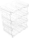 Cabinet Water Bottle Organizer Stacking Storage Rack for Kitchen High Resistance Elegant Style