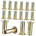 20 Pcs Lantern-Shaped Rivet Nuts Threaded Insert Flat Head Steel Plus Finish for Metal Sheets Industrial Use Easy Installation