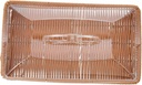 Rattan Woven Snack Storage Box Acrylic Lid Decorative Candy Organizing Basket for Fruits Snacks Bread