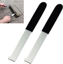 2PCS Paver Removal Tool Set, Jaxbo Paver Puller with Joint Scraper Micro Teeth & Gripper Slots Paver Extractor Tool for Garden Lawn Yard Patio Paver Brick Block Replacement