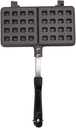 Waffle Maker Pan, Aluminum Alloy Waffle Iron with Long Handle Non Stick Waffle Cone Maker for Kitchen Cooking