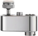 Splash Protector 1080°Universal Rotation Female Faucet Aerator with Up and Down Water Outlet for Dual-function,Universal Bathroom Rotatable Tap Nozzle Kitchen Sink Aerator Chrome Finished