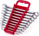 Max Torque 10-Piece Premium Metric Combination Wrench Set, Chrome Vanadium Steel, Long Pattern Design | Include Metric Sizes 6, 8, 10, 11, 12, 13, 14, 15, 17, 19mm with Storage Rack Organizer