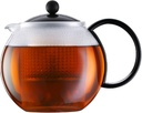 Bodum Assam Medium Tea Press with Plastic Filter, Black, 1.0 l, 34 oz.