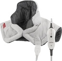 Sunbeam Contoured Heating Pad for Neck & Shoulder Pain Relief with Auto Shut Off Moist Heating Option 22 x 19 Grey