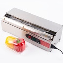 18 Inch Stainless Steel Hand Wrapping Machine & Film Dispenser with Electric Heated Cutter for Commercial Kitchens