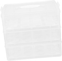 Ciieeo Plastic Cake Carrier Box Cake Transport Case Cupcake Boxes for Storage Reusable Dessert Packaging