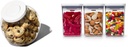 OXO Good Grips 3.0 Qt POP Medium Cookie Jar Good Grips 3-PC Small Square Short POP Container Set