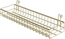 Multi-function Wall Storage and Display Basket, Decorative Basket for Wire Wall Grid Panel, Gold