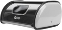 Yosoo Metal Bread Keeper, Large Capacity Bread Box, Mirror Finish, Window Design, Grey Bread Bin for Home and Kitchen, and Long Lasting with Space Efficient Drum Shape