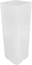 Aramox Bread Box with Lid, Bread Plastic Keeper, Stackable Food Storage Container for Sandwich Chips Nuts Snacks, Transparent Space Saving Design