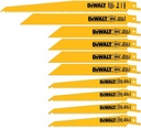 DEWALT Reciprocating Saw Blades, 10 Piece Combination Set, Various Sizes (DW4898)
