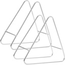 Cabilock 2pcs Coaster Holder Triangle Storage Rack Dish Rack for Cabinet Plate Holders Coaster Storage Caddie Dish Organizer
