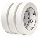3 Pack White Painters Tape - Masking Tape 1 inch Wide - Multi-Surface, Smart Adhesion, Indoor & Outdoor Use - Paint Tape for DIY, Labeling, Art, Car, General Purpose - 270FT Total