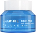 PurelyWHITE DELUXE, Whitening Powder - Removes Stains, No Sensitivity - Enamel-Safe Toothpaste Whitening Powder for Coffee, Tea, Food, Wine, and Tobacco Stains.