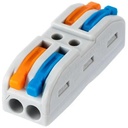 XELYTON Wire Clip Conector, Terminaluri de conexiune universala, Conectori electrici cu aspersoare de circuit, Conectare rapida & Freely Asamblare Kit pentru compactare electrica (2 In 2 Out, 30)