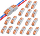 Nyamah Wire Clip Conector, Terminale de conexiune universala, Conectori electrici de circuite Inline Splices, Conectare rapida & Freely Asamblare Kit pentru compactare electrica (2 In 2 Out, 12)