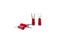 GLOBOMOTIVE Terminale izolate pentru furcă U-tip Spade Conectori de cablu cu fir rapid de stropit 1,5 mp; dimensiunea furcii 3,5 mm (Pachet din 100)
