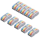 Conector XELYTON cablu Clip, Terminale de conexiune universala, Conectori electrici pentru îmbinari cu circuite inline, Conectare rapida si asamblare gratuita Kit pentru compactare electrica (3 In 3 Out, 5)