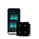AZIOT Smart Wi-Fi Modular 4 Band Premium Touch Switch (6 Amps fiecare) - GLASS (Nu Acrilic): Ridicați-vă casa cu control fără efort (Fits in Anchor Roma Classic and Similare Placi) Home Automation