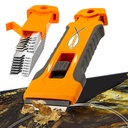 Razor Blade Scracker Tool cu 15 buc Extra Blades, Curatare Razor Scracker pentru sticla, Glass Top Stove Scraper pentru usa Oven, Cooktop Scracker, Glass Scraper Curatare vopsea din sticla