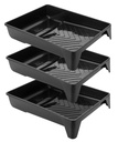 Bates- 9 Inch Paint Tray, 3 Pack, Paint Roller Tray cu capacitate mare