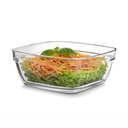 CELLO Nadir Square Servind Glass Bowl pentru bucatarie 1100 ml, Transparent 