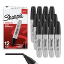 Sharpie Permanent Markers, Daltă Tip, Negru, 12 Conte - Home, Școală, Provizii Office