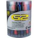 PILOT G2 Premium Gel Pens, Bold Point 1.0mm, Black/Blue/Red Ink, Tub 36