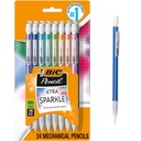 BIC Xtra-Sparkle Numărul 2 Creioane mecanice, 24-Count Pack, 0.7mm Point